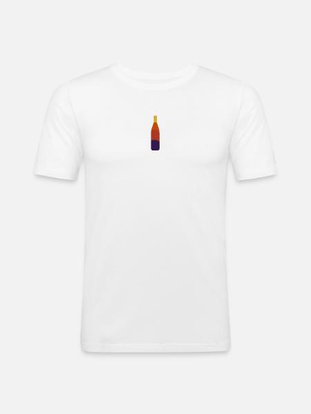 Kaltgetränk Cola&Orange - Männer Slim Fit T-Shirt - Weiß