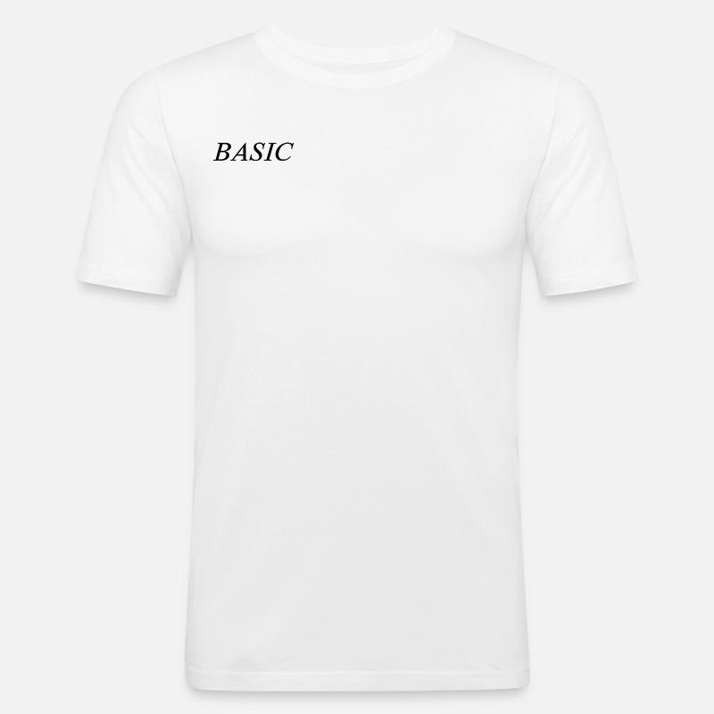 "Basic" - Men's Slim Fit T-Shirt - white