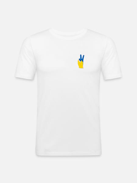Ukraine - Men's Slim Fit T-Shirt - white