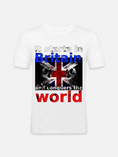 Britain - Men's Slim Fit T-Shirt - white