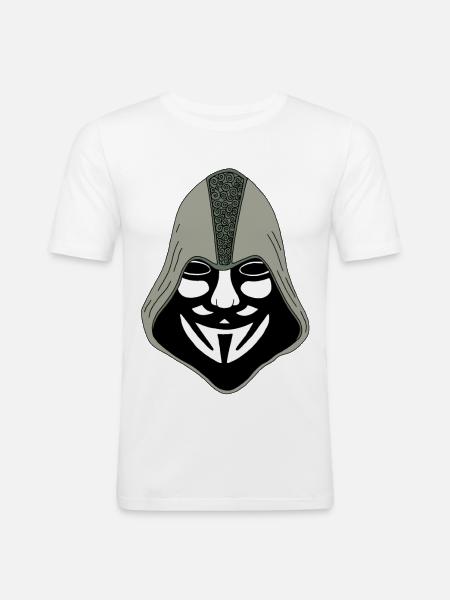 Anonymous - Men's Slim Fit T-Shirt - white