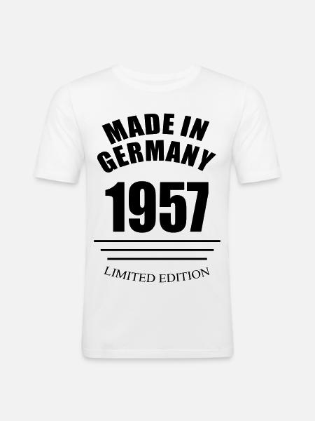 Made in Germany 1957 Limited Edition - Men's Slim Fit T-Shirt - white