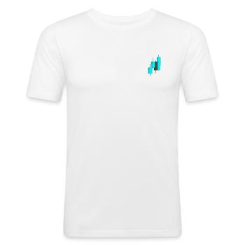 Trading Passion - Männer Slim Fit T-Shirt - Weiß - Vorne - Nik (191cm)