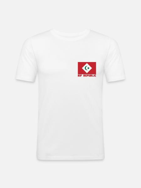 Rif Republic - Men's Slim Fit T-Shirt - white