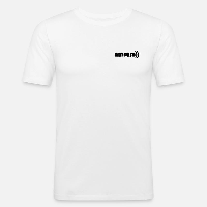amplfd_--rugged - Männer Slim Fit T-Shirt - Weiß