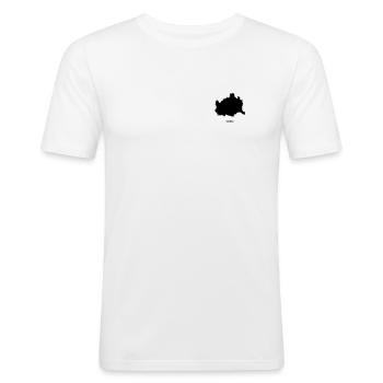 Vienna - Men's Slim Fit T-Shirt - white - Front - Nik (191cm)