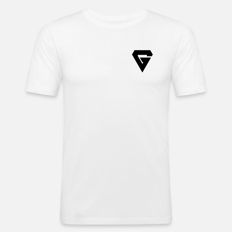 G - Männer Slim Fit T-Shirt - Weiß