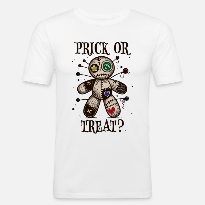 Pricken oder Leckerli - Männer Slim Fit T-Shirt - Weiß