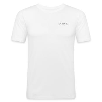 NOTHING Merchandise - Men's Slim Fit T-Shirt - white - Front - Nik (191cm)