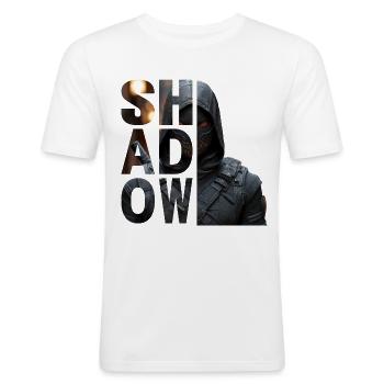 Ombre - T-shirt près du corps Homme - blanc - Devant - Nik (191cm)
