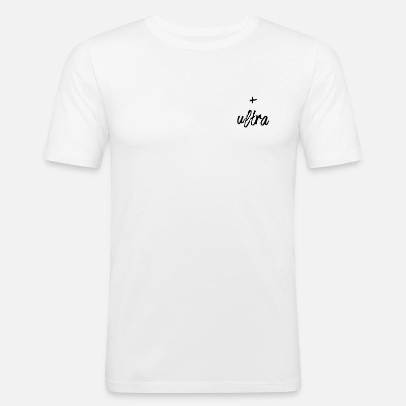 MHA plus ultra I - Männer Slim Fit T-Shirt - Weiß