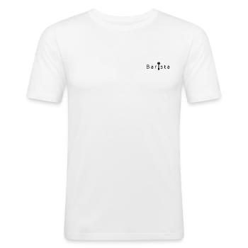 Barista Siebträger Espressomaschine Geschenkidee - Männer Slim Fit T-Shirt - Weiß - Vorne - Nik (191cm)