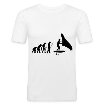 Hydrofoil Wingfoil Evolution Foil Wing Wingfoiling - T-shirt près du corps Homme - blanc - Devant - Nik (191cm)