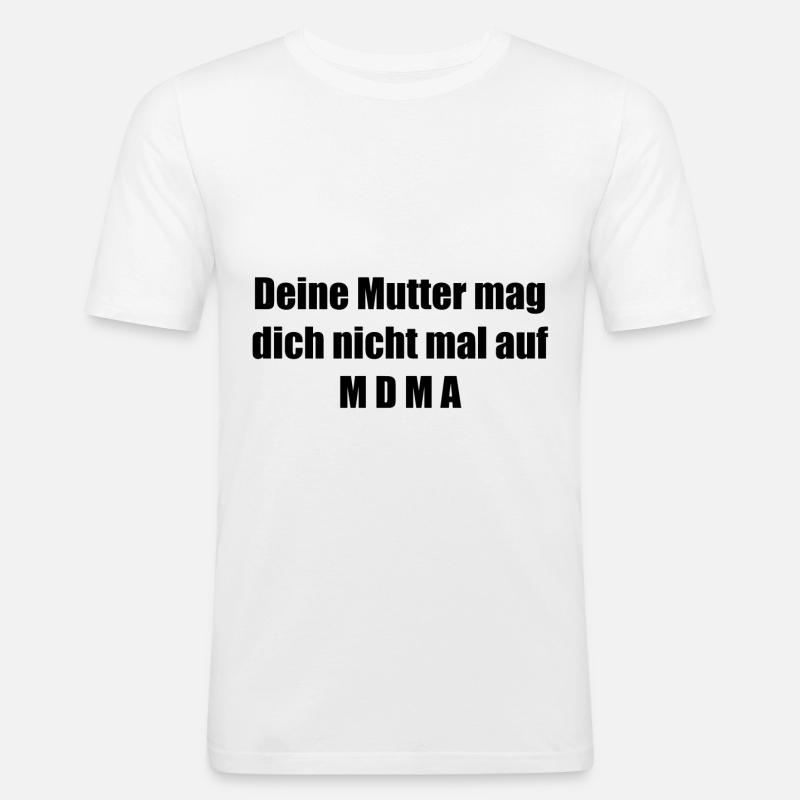 Mutter MDMA - Männer Slim Fit T-Shirt - Weiß