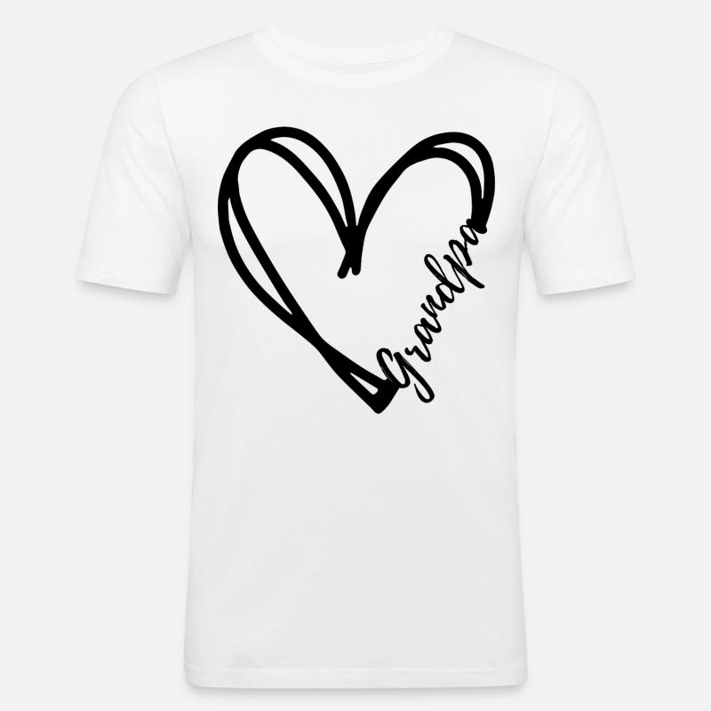 Opa Geschenk - Männer Slim Fit T-Shirt - Weiß