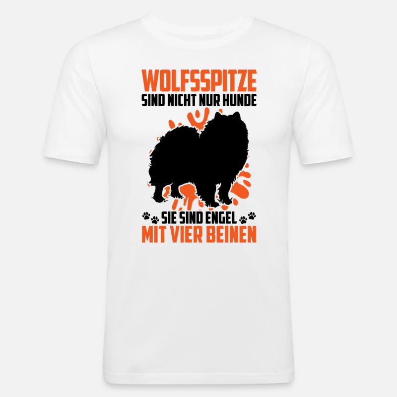 Wolfsspitz Got a German Wolfsspitz - Men's Slim Fit T-Shirt - white