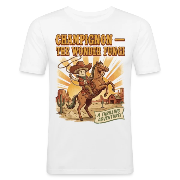 Champignon — The Wonder Fungi — Men's Slim Fit T-Shirt