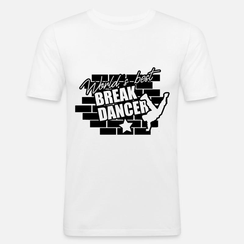 Dance Breakdance Breakdancing Breakdancer Gift - Men's Slim Fit T-Shirt - white