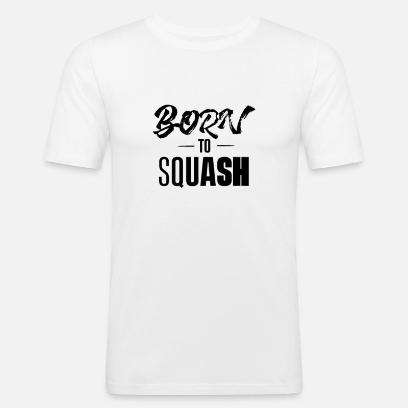 Squash Squash Squash Squash - Men's Slim Fit T-Shirt - white