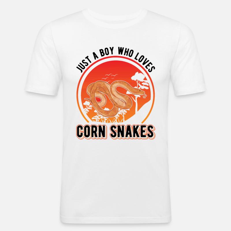 Corn Snake Young Corn Snake - Men's Slim Fit T-Shirt - white