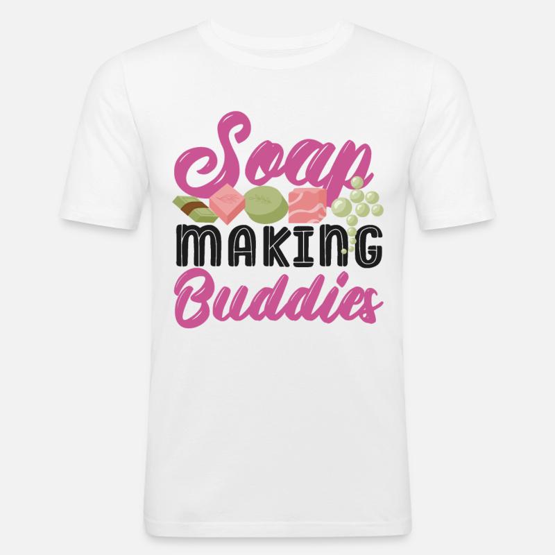 Soap Making Crafting Soap Making - Männer Slim Fit T-Shirt - Weiß