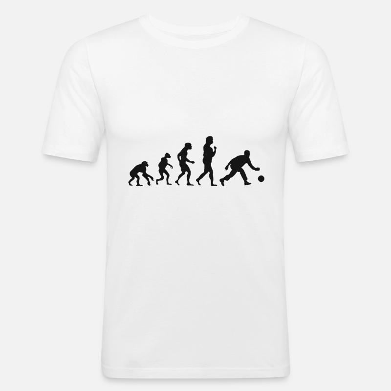 Kegel Evolution Bowling Evolution - Men's Slim Fit T-Shirt - white