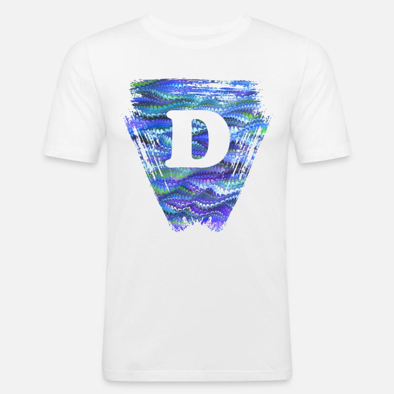 dreieck e 103 d - Männer Slim Fit T-Shirt - Weiß