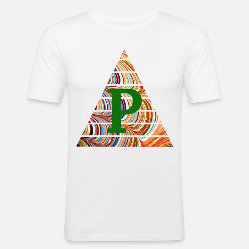 Triangle E 56 P - T-shirt près du corps Homme - blanc