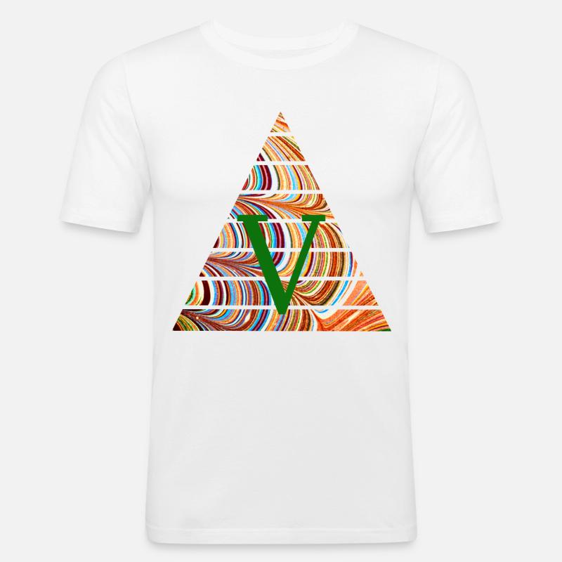 Triangle E 56 V - T-shirt près du corps Homme - blanc