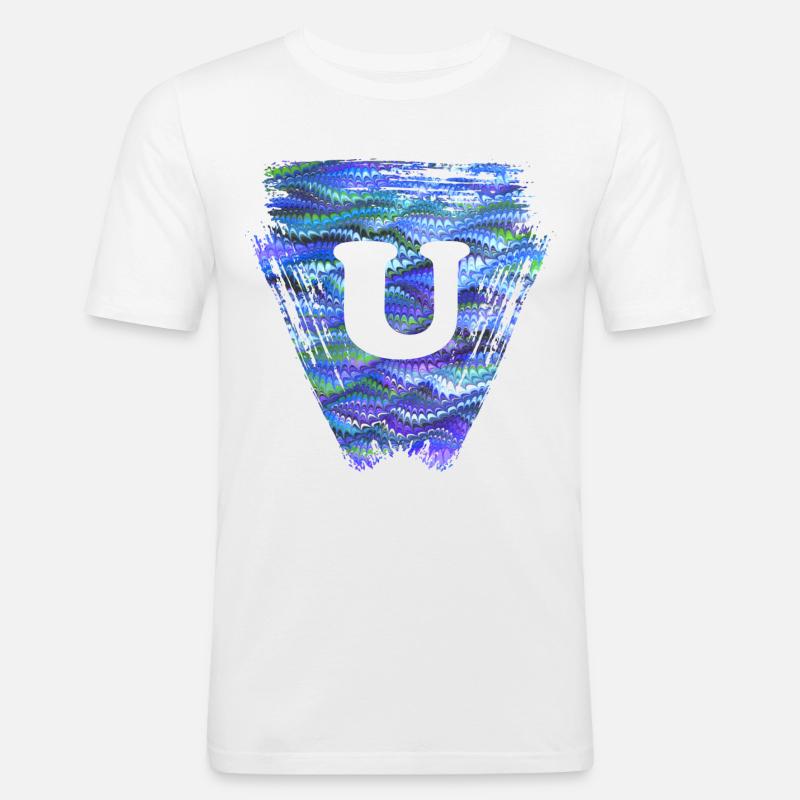 Triangle E 103 U - T-shirt près du corps Homme - blanc