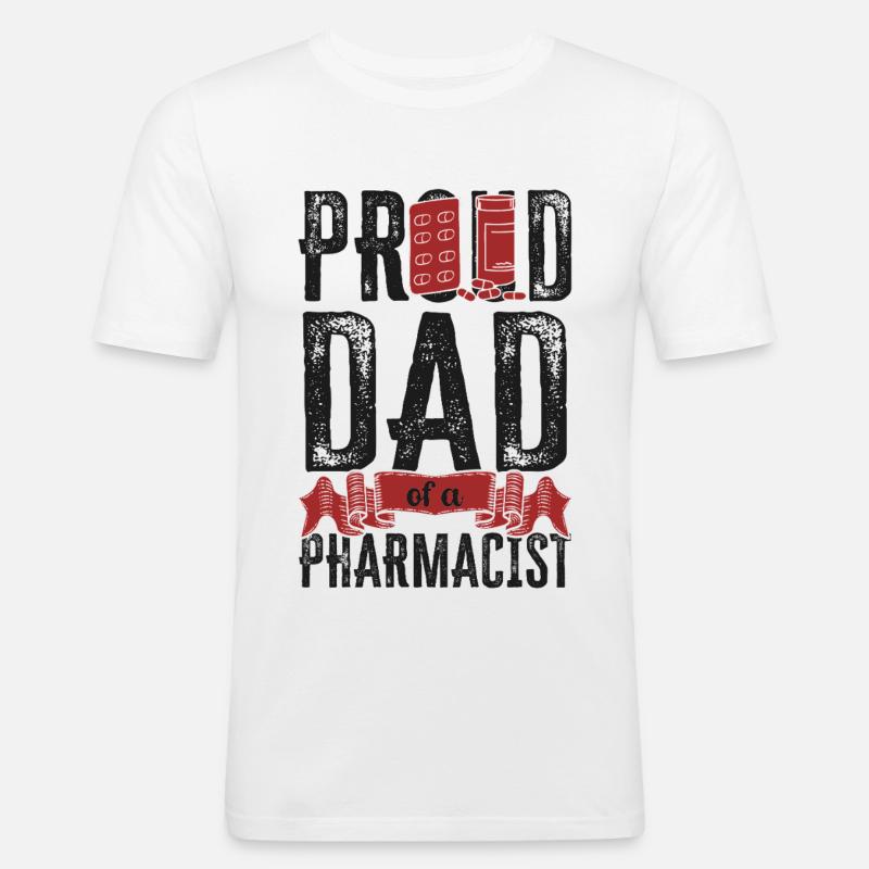Pharmacy Tech Technician - Männer Slim Fit T-Shirt - Weiß