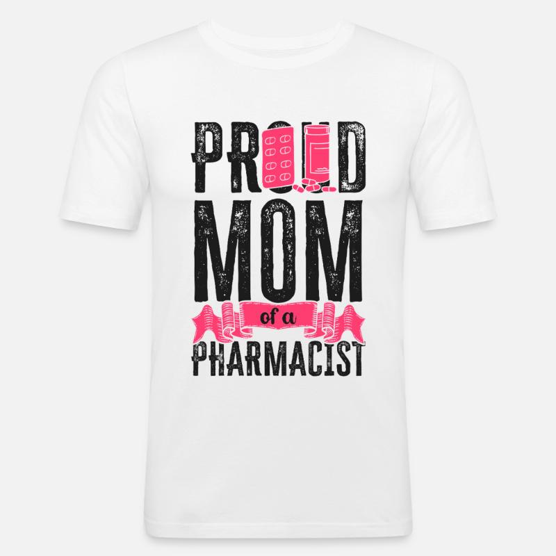Pharmacy Tech Technician - Men's Slim Fit T-Shirt - white