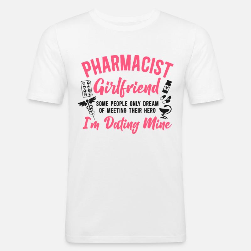 Pharmacy Tech Technician - Men's Slim Fit T-Shirt - white
