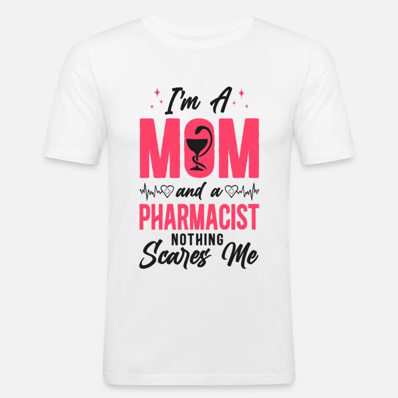 Pharmacy Tech Technician - Men's Slim Fit T-Shirt - white
