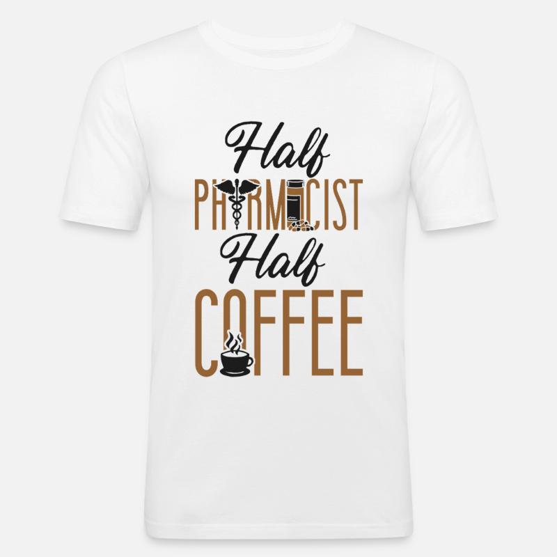 Pharmacy Tech Technician - Men's Slim Fit T-Shirt - white