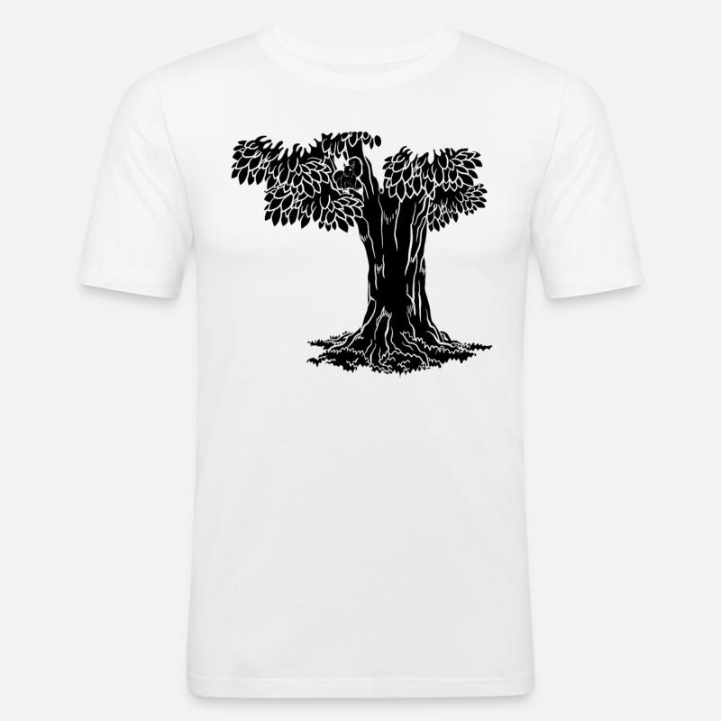 Lustiges Eichhörnchen, Eichhörnchen, - Männer Slim Fit T-Shirt - Weiß