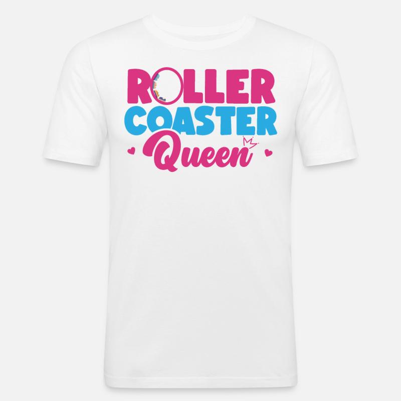 Roller Coaster Roller Coaster - T-shirt près du corps Homme - blanc