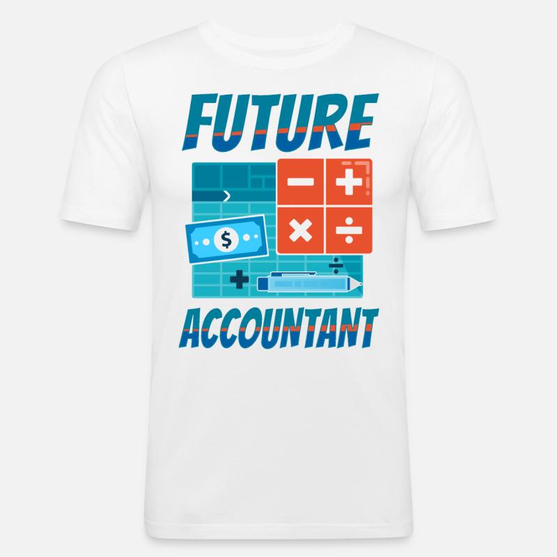 Comptable Comptable Comptable Comptabilité - T-shirt près du corps Homme - blanc