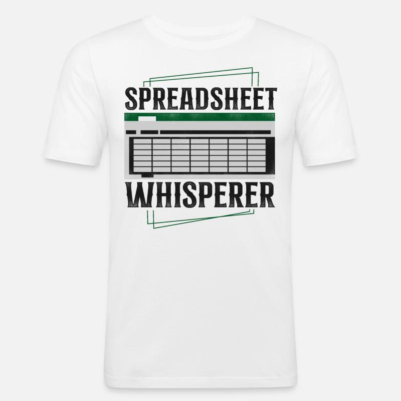 Comptable Comptable Comptable Comptabilité - T-shirt près du corps Homme - blanc