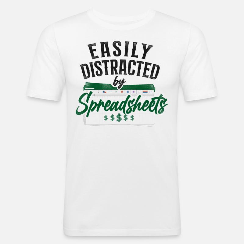 Comptable Comptable Comptable Comptabilité - T-shirt près du corps Homme - blanc