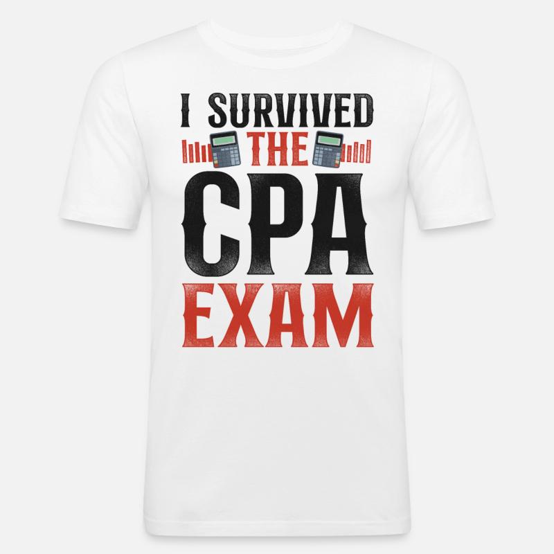 Comptable Comptable Comptable Comptabilité - T-shirt près du corps Homme - blanc