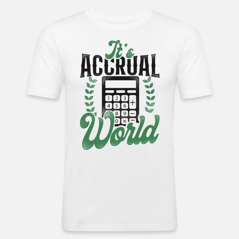 Comptable Comptable Comptable Comptabilité - T-shirt près du corps Homme - blanc