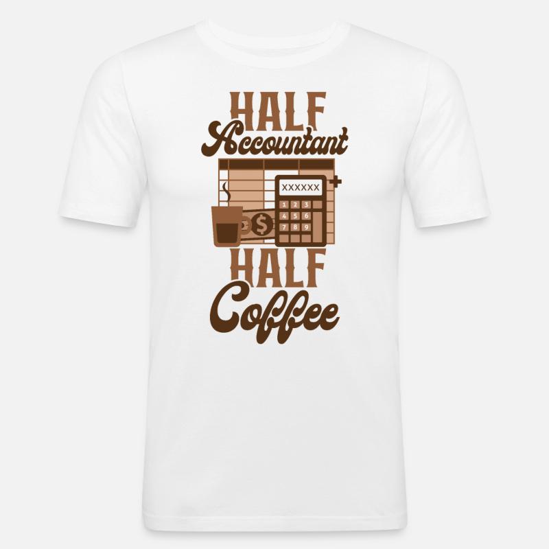 Comptable Comptable Comptable Comptabilité - T-shirt près du corps Homme - blanc
