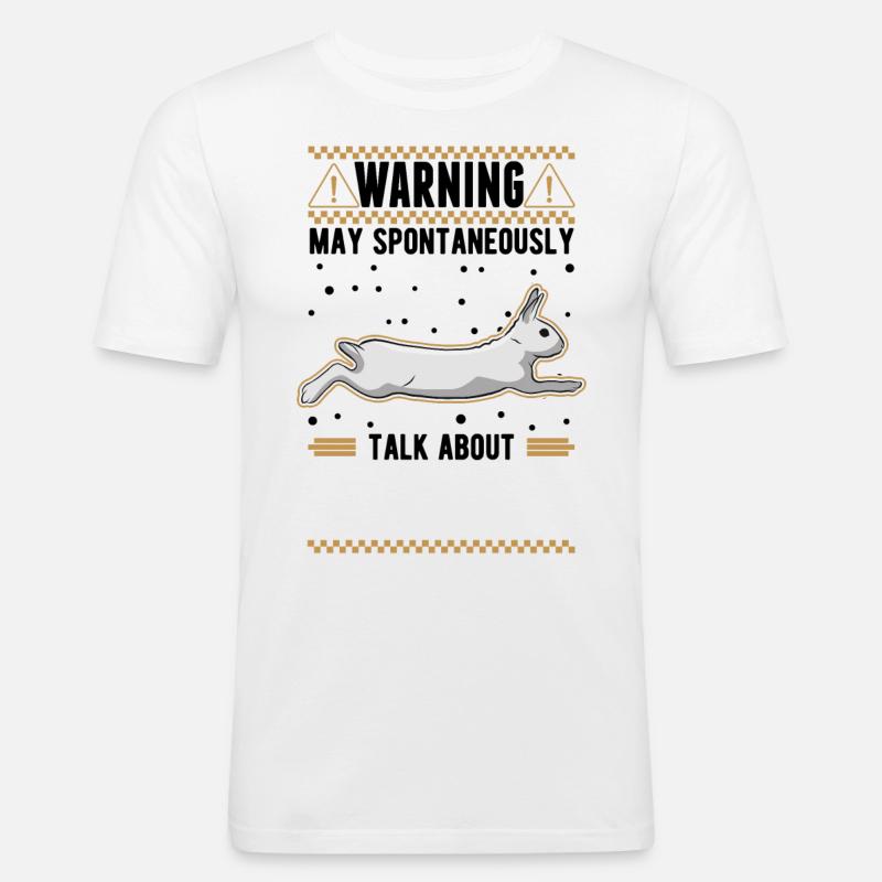 Rabbit Rabbit Rabbit - Men's Slim Fit T-Shirt - white