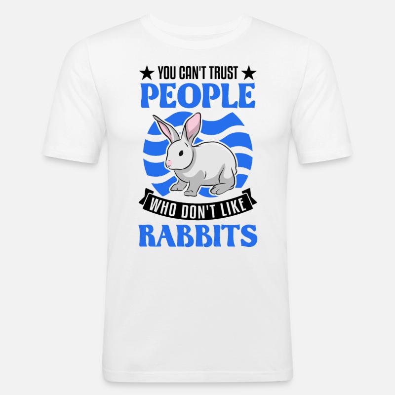 Rabbit Rabbit Rabbit - Men's Slim Fit T-Shirt - white