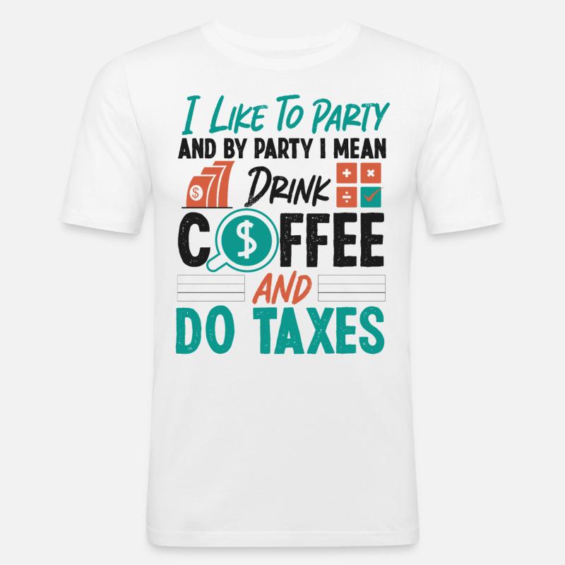 Comptable Comptable Comptable - T-shirt près du corps Homme - blanc