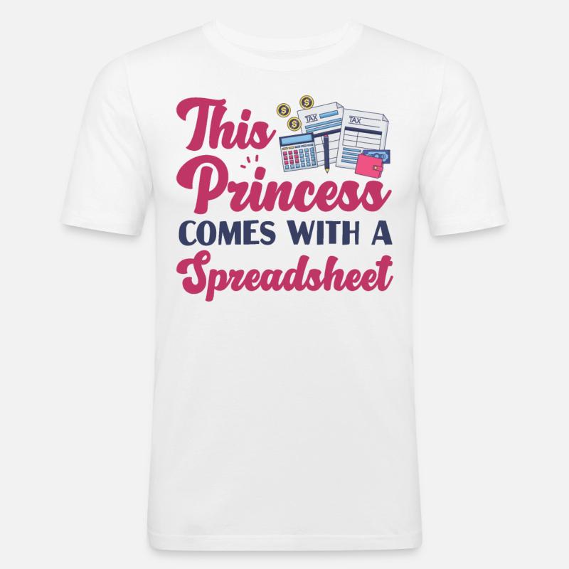 Comptable Comptable Comptable - T-shirt près du corps Homme - blanc