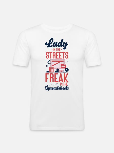 Comptable Comptable Comptable - T-shirt près du corps Homme - blanc