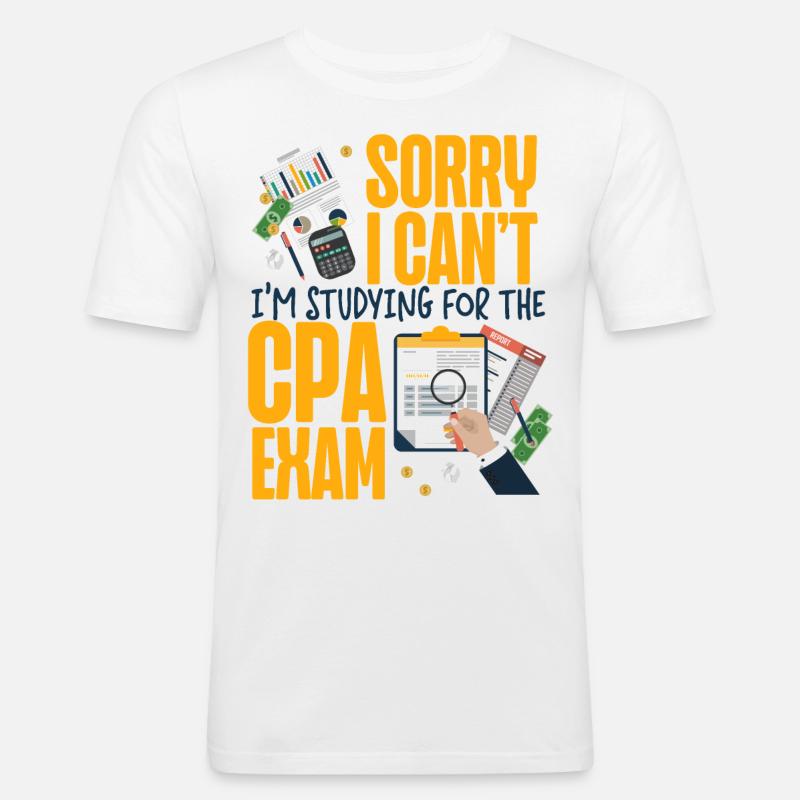 Comptable Comptable Comptable - T-shirt près du corps Homme - blanc