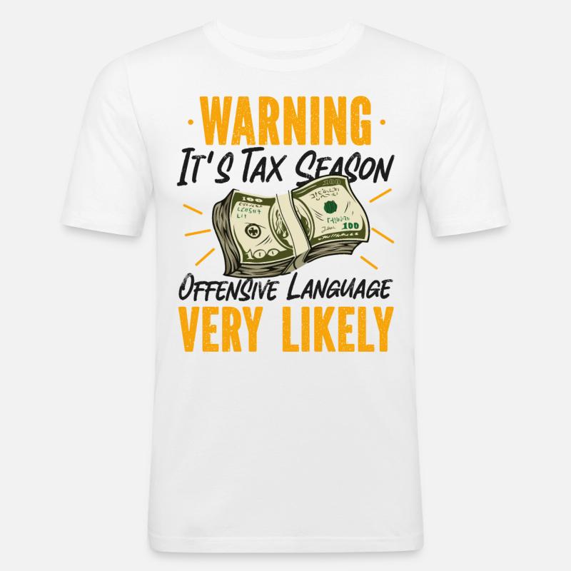 Comptable Comptable Comptable - T-shirt près du corps Homme - blanc